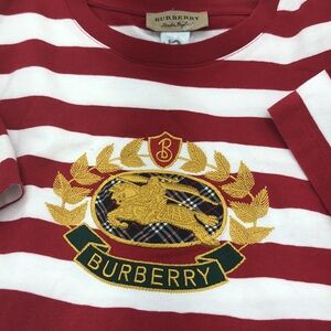 Burberry BHLH.5W  Crest Striped Cotton Top